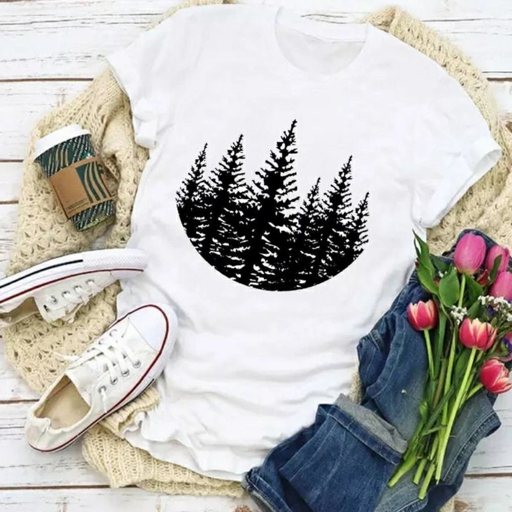 Simple Forest Tree Camping Hiking Shirt